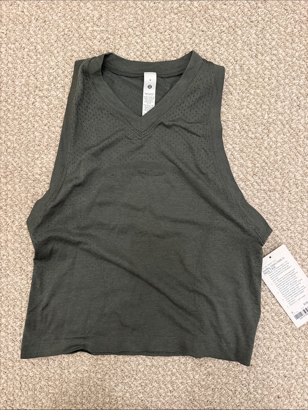 Lululemon Swiftly Open-Hole V-Neck Tank